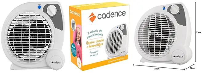 Aquecedor Cadence Termoventilador New Aurus - Melhores Aquecedores de Ambiente