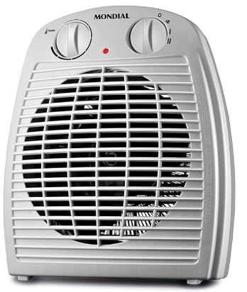 Aquecedor de Ar Mondial, 110V, Cinza, 1500W - A-08